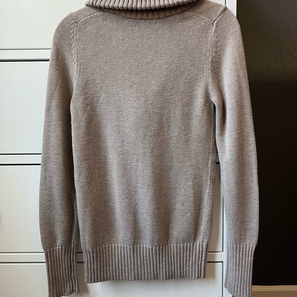 GAP Taupe Cowl Neck Sweater extra small - Picture 4 of 9